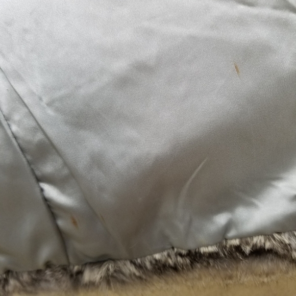 Vintage Safuron Rabbit Fur Jacket Trench Coat - Picture 8 of 10